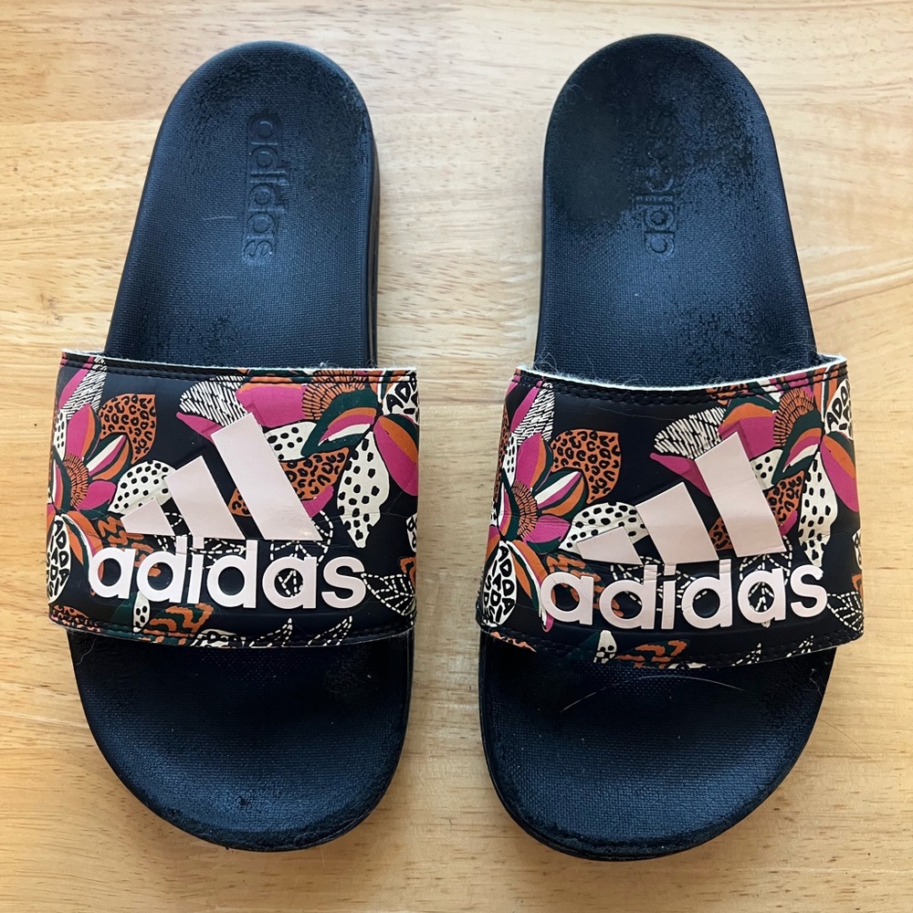 Adidas Slides Tropical Print Mens Size 5